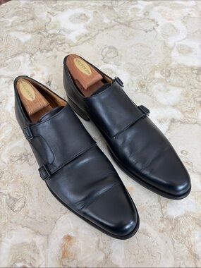 John Fluevog Twin Turbine 205 Pine Street
Double Monk Strap Leather Shoes